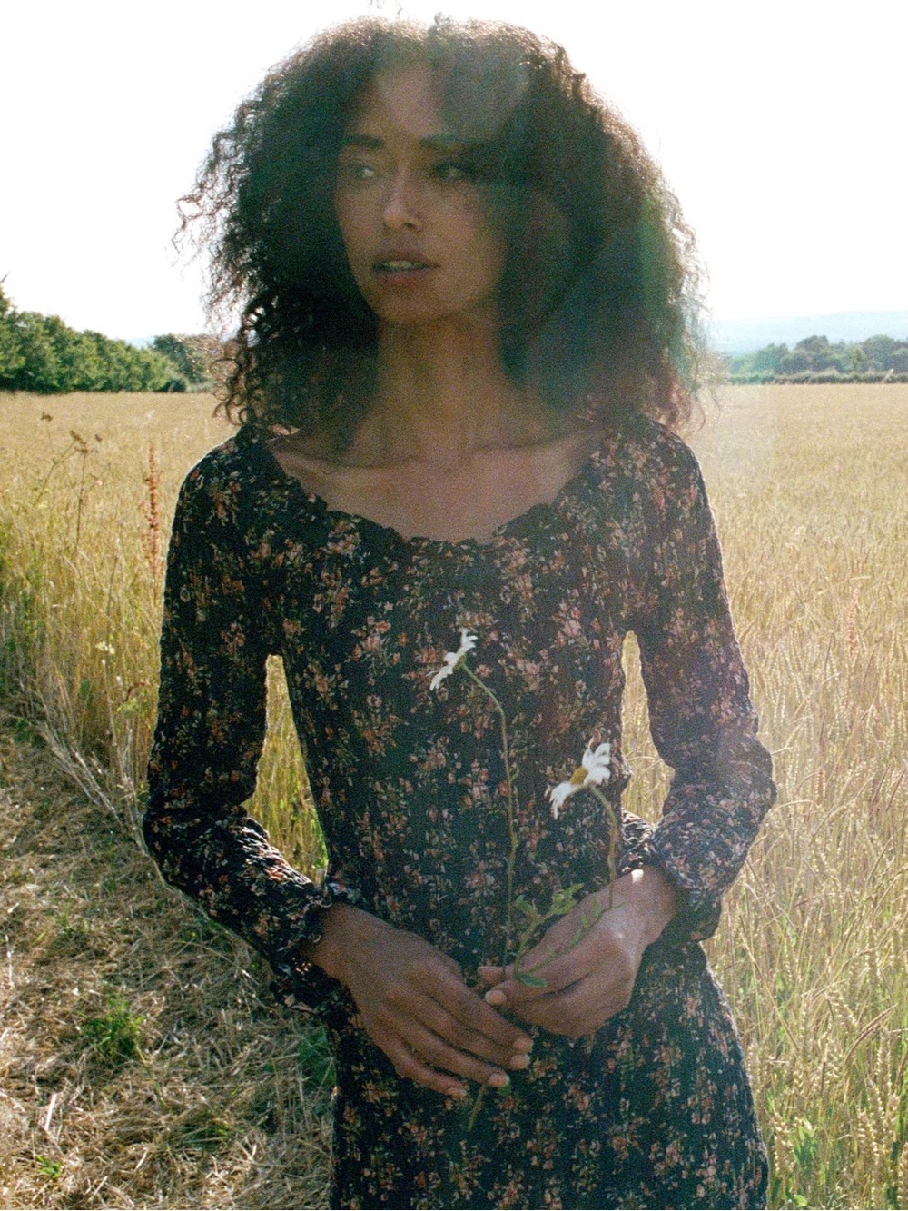 Dôen Roselia Dress in Foxglove Floral